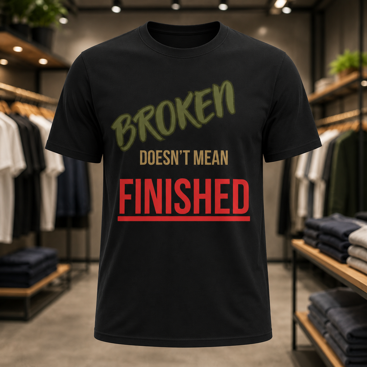Broken Doesn’t Mean Finished Tee