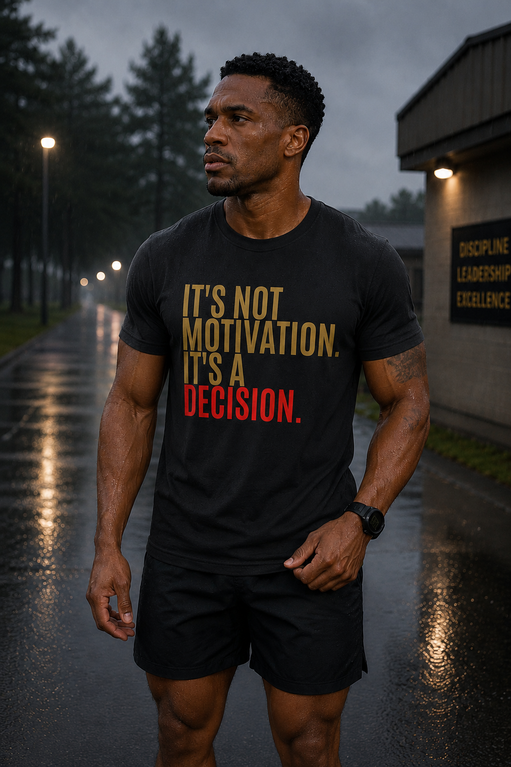 Decision Graphic Tee – It's Not Motivation. It's A Decision.