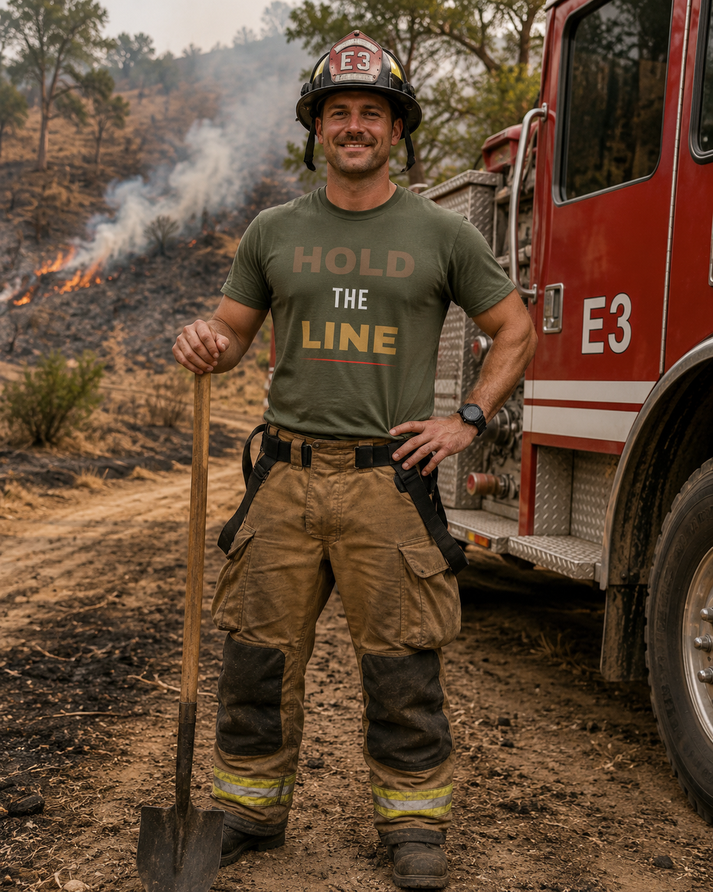 Hold The Line Tee | Veteran Resilience Graphic T-Shirt | FLT