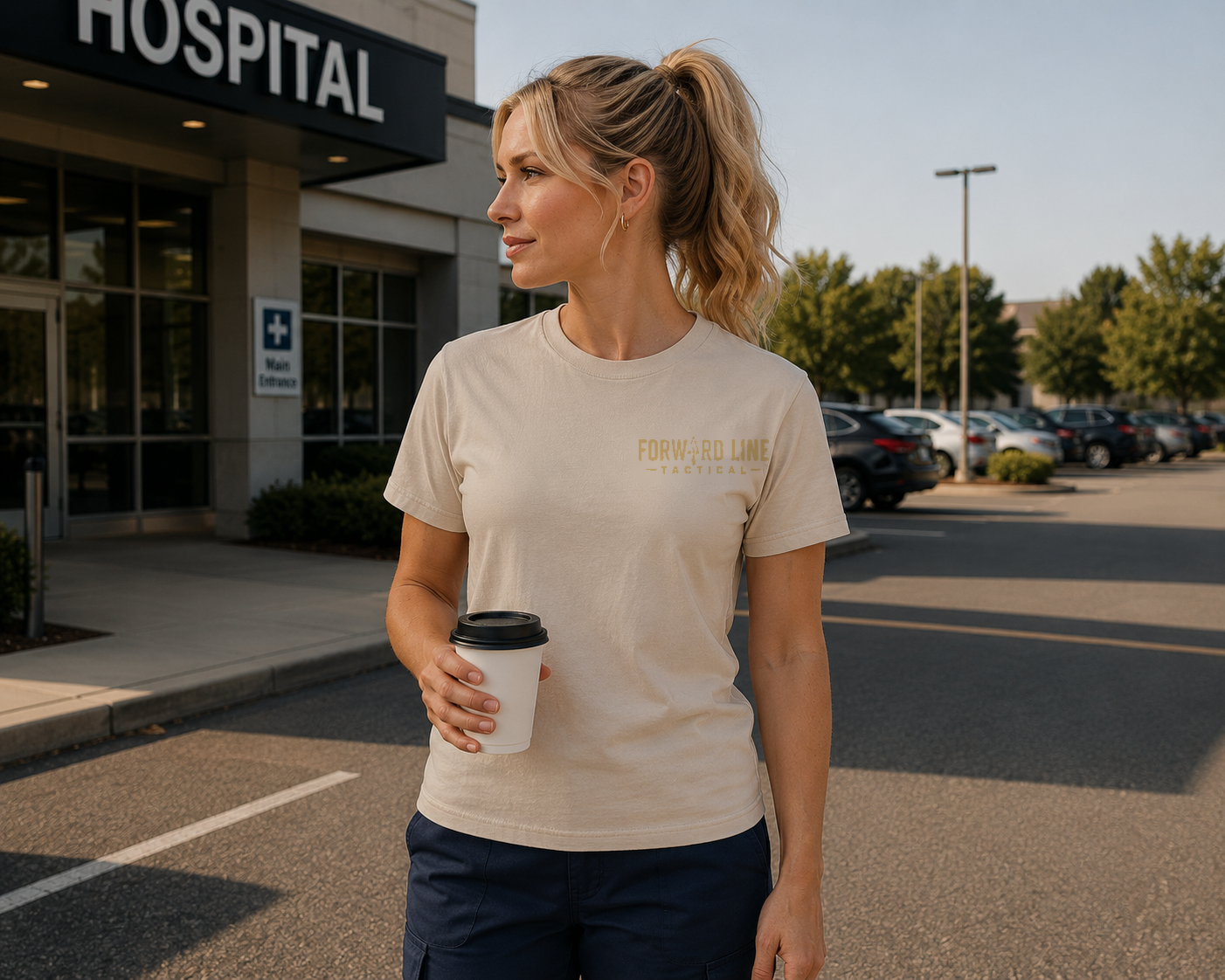 Forward Line Tactical | NO RETREAT. ONLY FORWARD. Tee