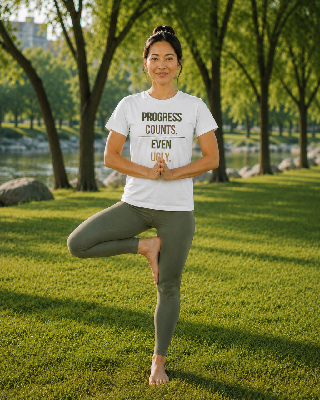 Progress Counts Even Ugly Graphic T-Shirt