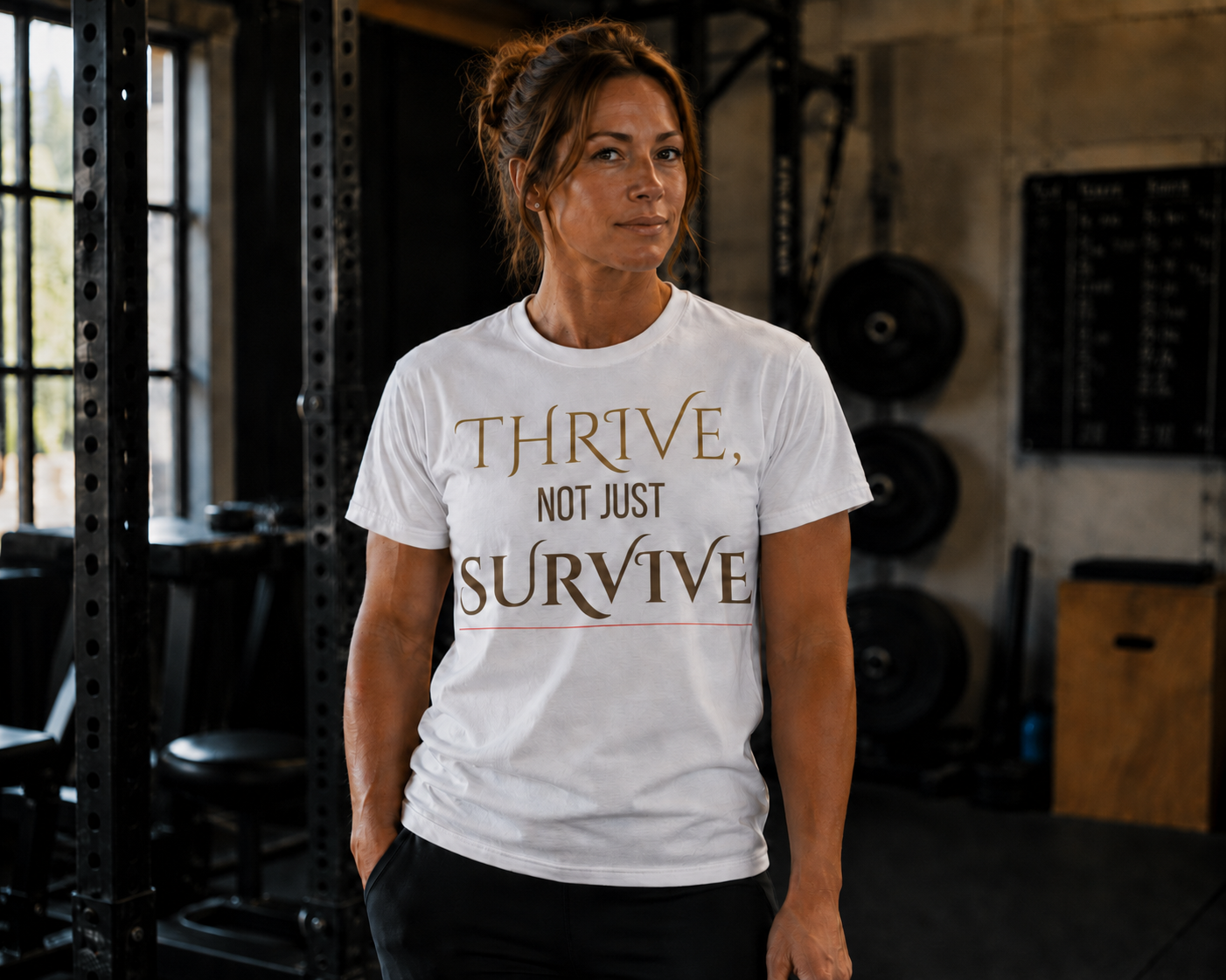 Thrive, Not Just Survive Unisex Cotton Tee